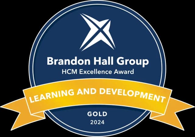 أفضل فريق تعلم، Brandon Hall Group · جوائز التميز في إدارة رأس المال البشري، ذهبية، 2024